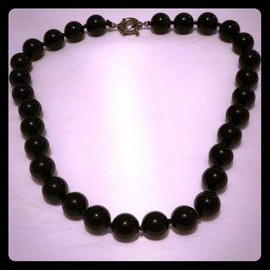 Black Bead Necklace